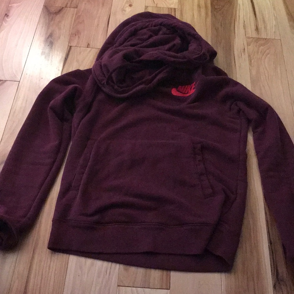 Nike foldover hoodie